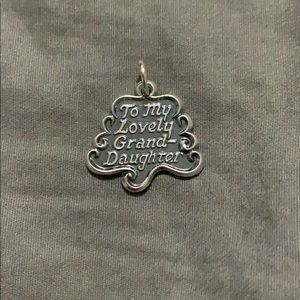 James avery "to my lovely granddaughter" charm
